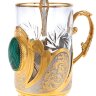 Подстаканник с малахитом