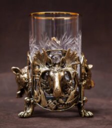 Подстаканник из латуни «Звери»