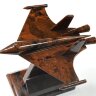 Статуэтка из обсидиана "Самолет-истребитель СУ-30"