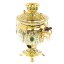 Самовар "Малахитовые узоры" с сервизом на 6 персон (Златоуст)