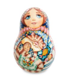 Неваляшка "Мария с котом"