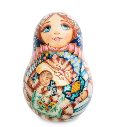Неваляшка "Мария с котом"