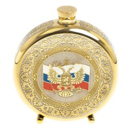 Фляжка "Герб России с флагом" (Златоуст)