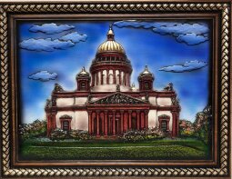 Панно из дерева "Исаакиевский собор"
