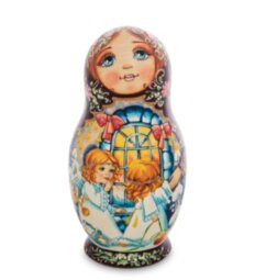 Матрешка 5-ть мест "Мария с ангелами"