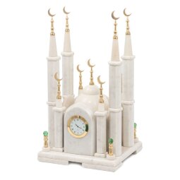 Часы из камня мрамор "Мечеть" 42 см