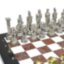Шахматы подарочные с металлическими фигурами "Атлас", 400*400мм
