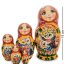 Матрешка 5-ть мест "Мария с совами"
