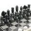 Шахматы подарочные "Классика" из камня змеевик и гранит 390*390мм