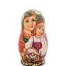 Матрешка 5-ть мест "Мария с девочкой"