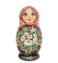 Матрешка 5-ть мест "Мария с цветами"