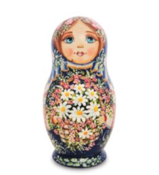 Матрешка 5-ть мест "Мария с цветами"