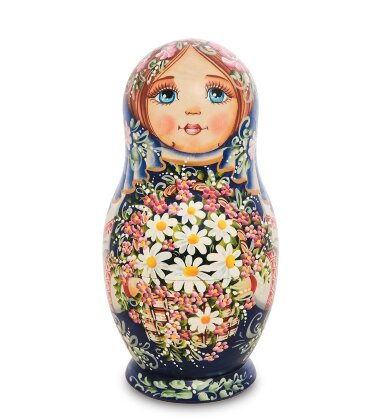 Матрешка 5-ть мест "Мария с цветами"
