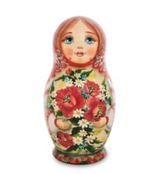 Матрешка 5-ть мест "Мария с маками"