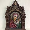 Резная Икона Казанской Богородицы