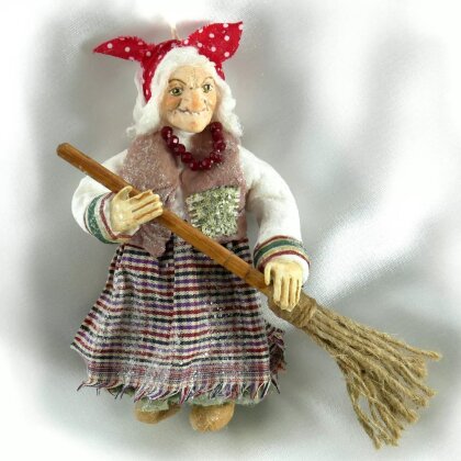 Ватная игрушка «Баба Яга»