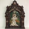Резная Икона Серафима Саровского